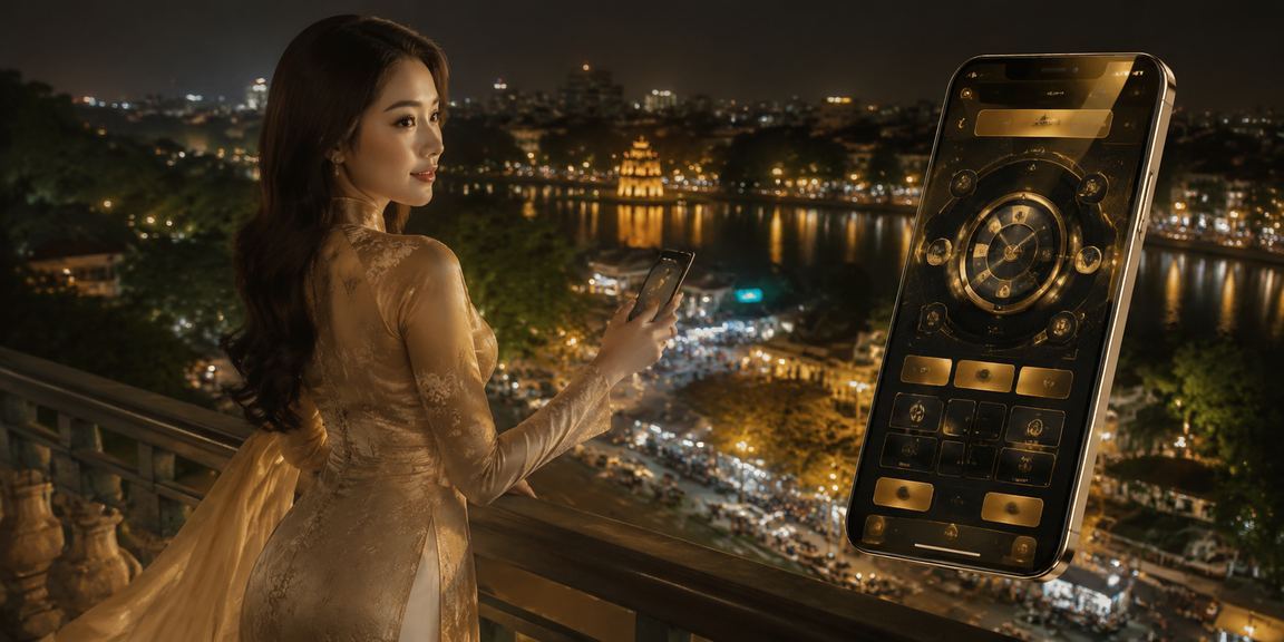 Người dùng tại Hà Nội đọc phân tích trên điện thoại trong không gian tối