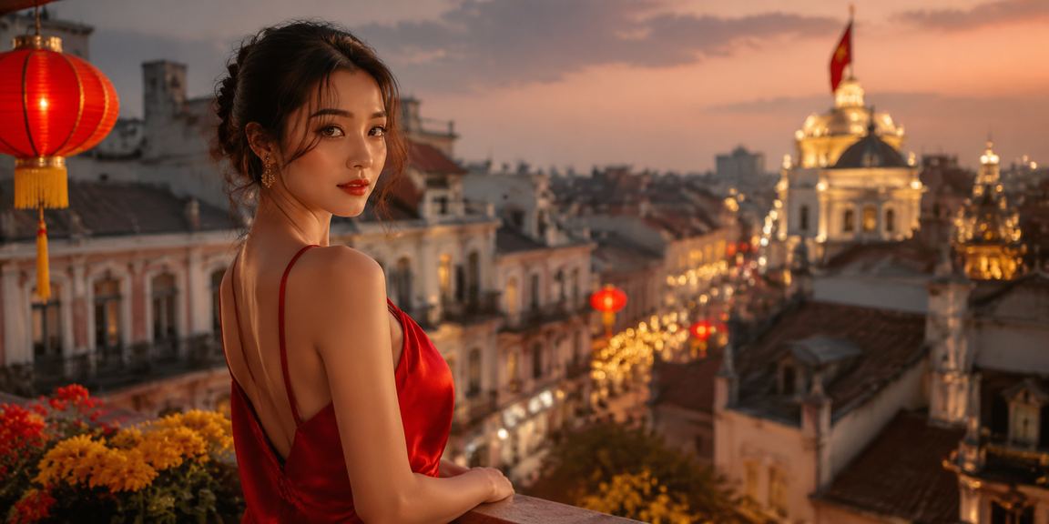 Người dùng Hà Nội kiểm tra truy cập mobile trong không khí lễ hội neon