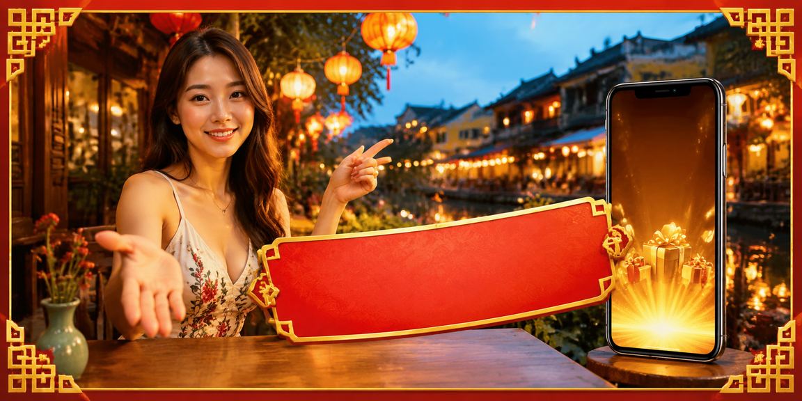 Người dùng Hội An đọc điều khoản trên điện thoại trong quán cà phê