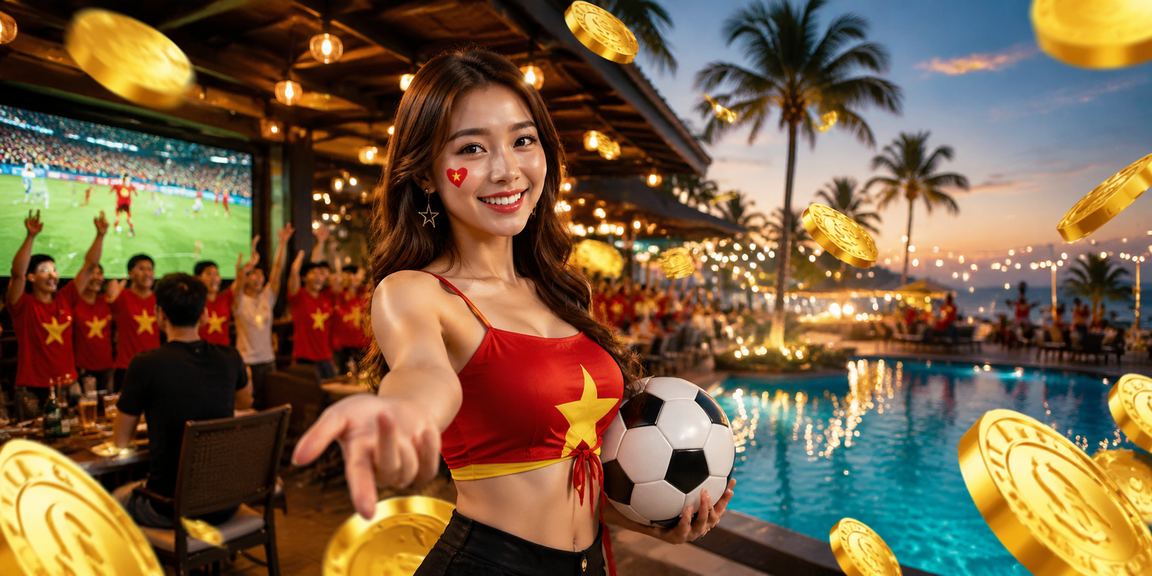 Người dùng Nha Trang xem bóng đá và kiểm tra lối vào mobile trong lễ hội